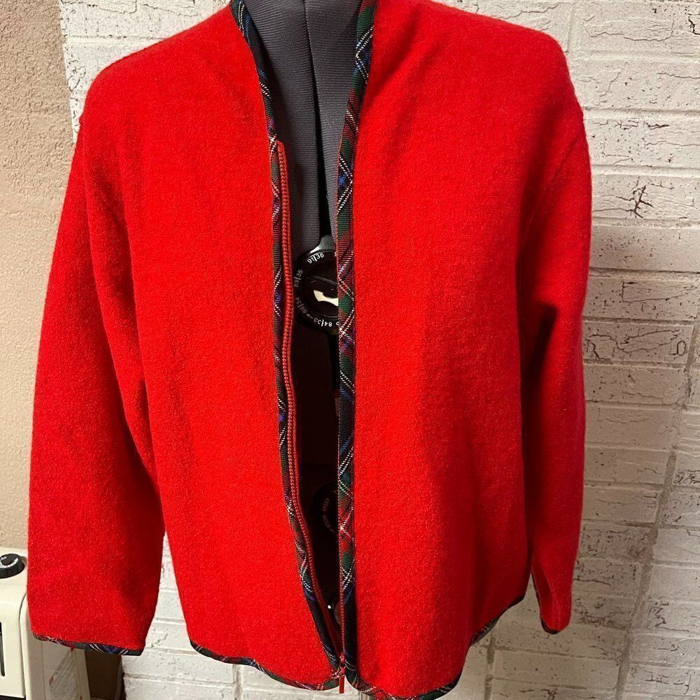 Pendleton Wool Red Plaid Jacket XL - Picture 6 of 9